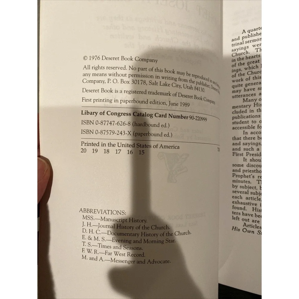 Teachings of the Prophet Joseph Smith - Paperback Smith, Joseph F. - Very Good